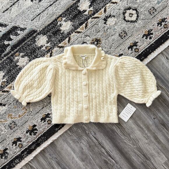 For Love & Lemons Dawn Ruffle Collar Cardi - Picture 3 of 7